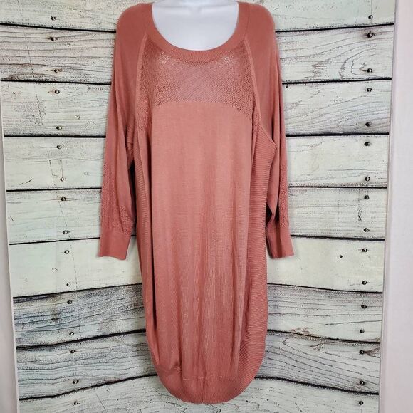 Maurices Women’s Dusty Rose Knit Sweater Tunic Size 3 - Picture 1 of 7